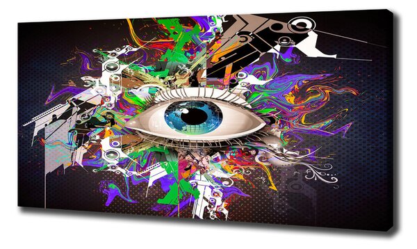 Tablou pe pânză canvas ochi abstract