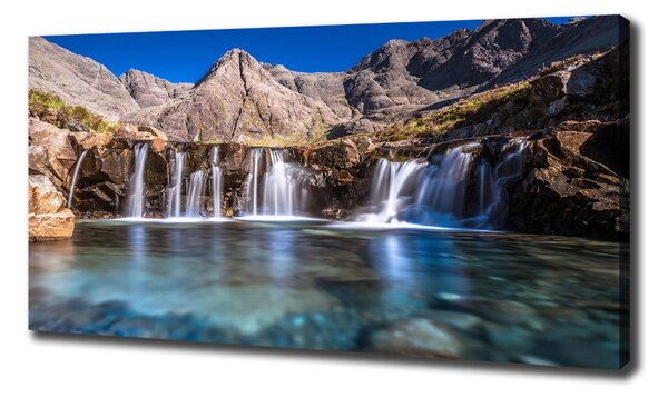 Pictură pe pânză Cascada în munți