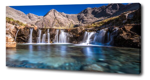 Pictură pe pânză Cascada în munți