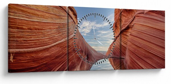 Tablou - Vermilion Cliffs Arizona (cu ceas) (90x30 cm)