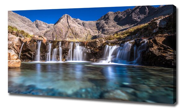 Pictură pe pânză Cascada în munți
