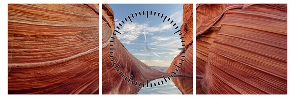 Tablou - Vermilion Cliffs Arizona (cu ceas) (90x30 cm)