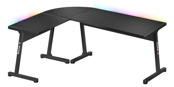 Masă PC de colț Hyperion 6.0 (negru + multicolor) (cu iluminat LED). 1087515
