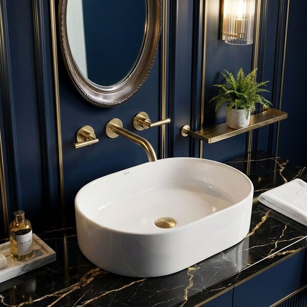Lavoar ceramic pentru blat Rea Nadia 46