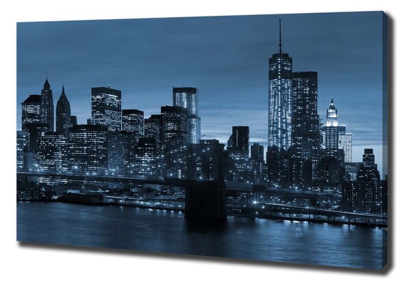 Tablou pe pânză canvas New York, pe timp de noapte