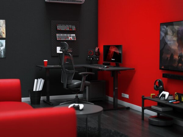 Masă PC de colț Hyperion 9.5 (negru). 1087530