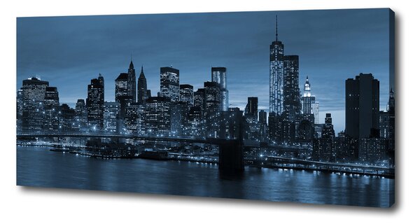 Tablou pe pânză canvas New York, pe timp de noapte