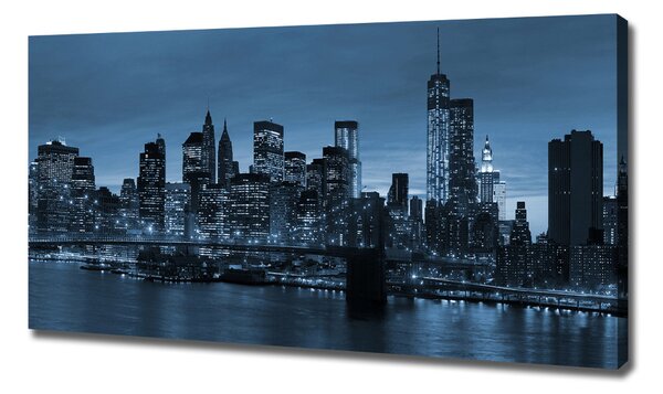 Tablou pe pânză canvas New York, pe timp de noapte