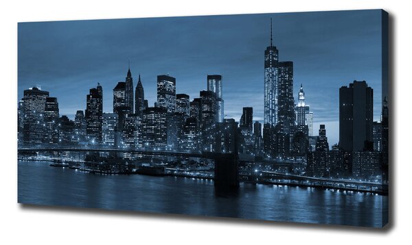 Tablou pe pânză canvas New York, pe timp de noapte