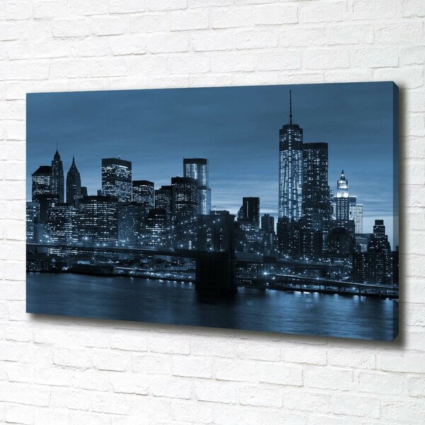 Tablou pe pânză canvas New York, pe timp de noapte