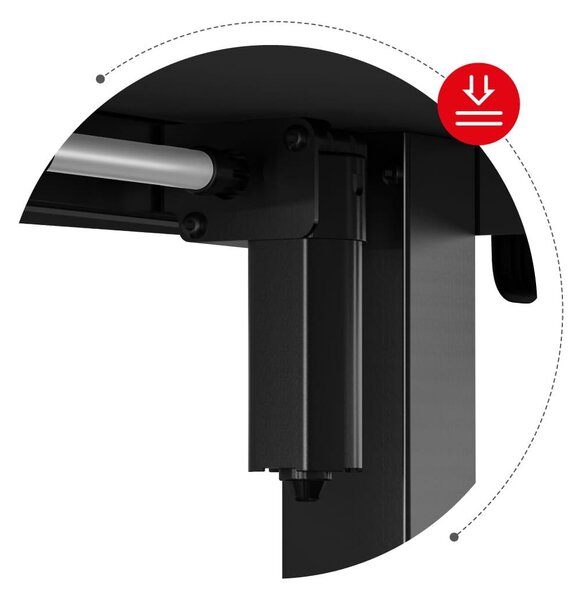 Masă PC de colț Hyperion 9.5 (negru). 1087530